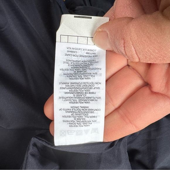 J. Crew Navy Quilted Vest with Brown Corduroy Trim - Picture 5 of 6